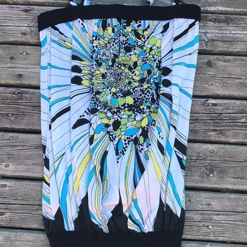 BEBE Silk/Spandex Printed Party Dress - Picture 5 of 11